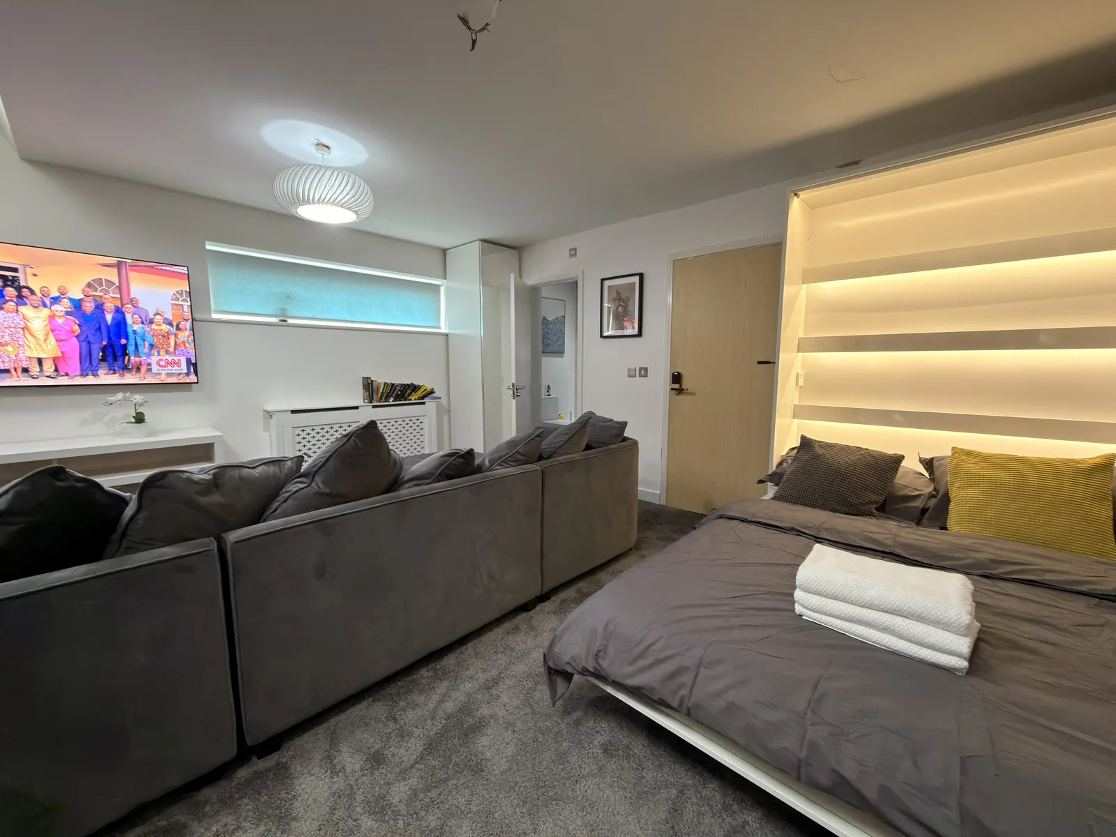 Large Family Room with Private Bathroom