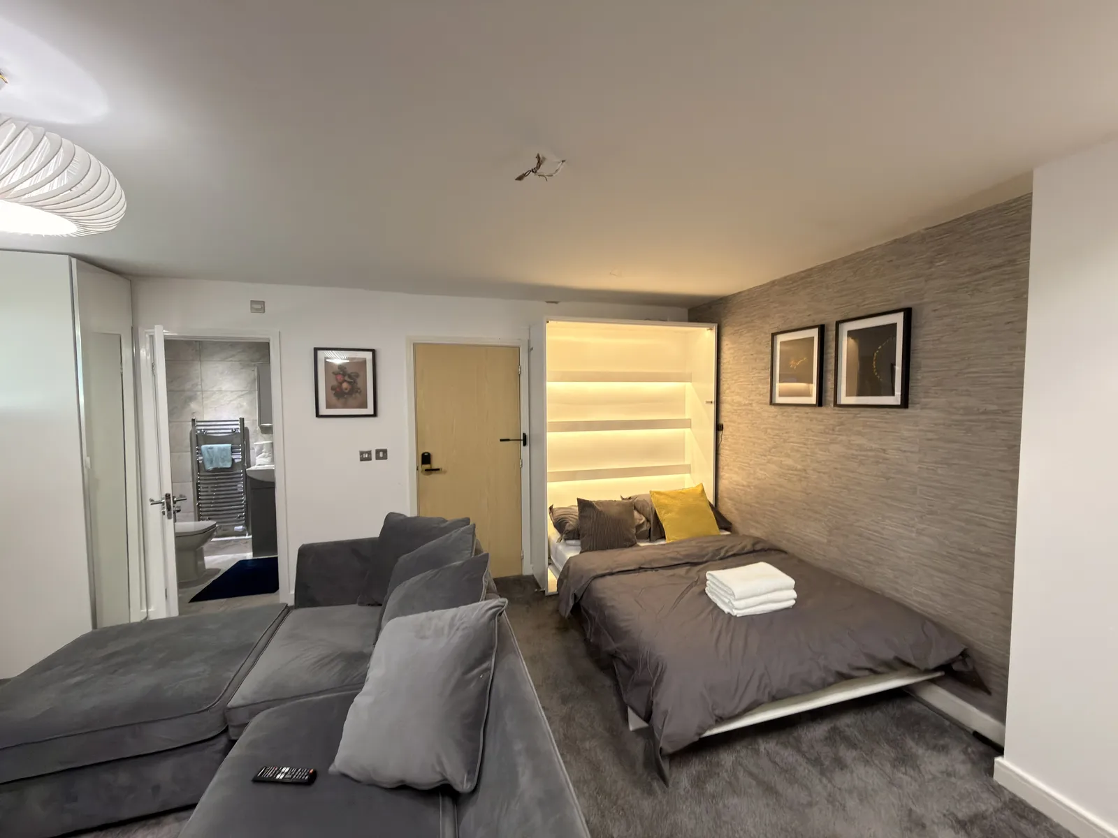 Large Family Room with Private Bathroom